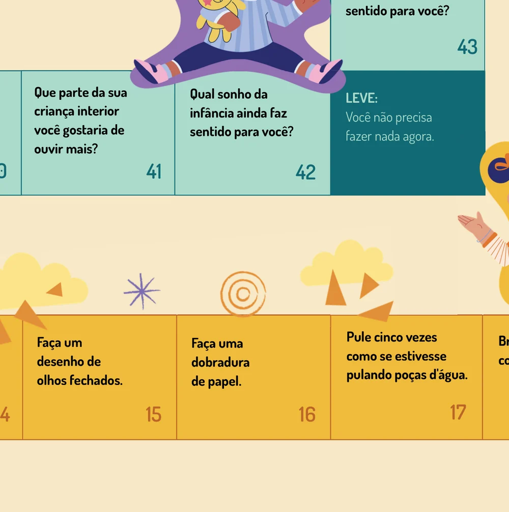 Ilustrações e casas finais do jogo Era uma vez você